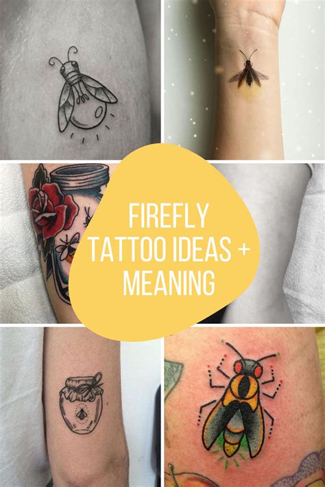 firefly tattoo|Firefly Tattoo Meaning, Design & Ideas.